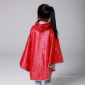 Reflective Rouge Noir Enfant Sécurité Poncho imperméable avec motif de point pour garçon garçon Rainwear